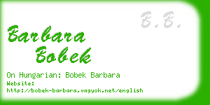 barbara bobek business card